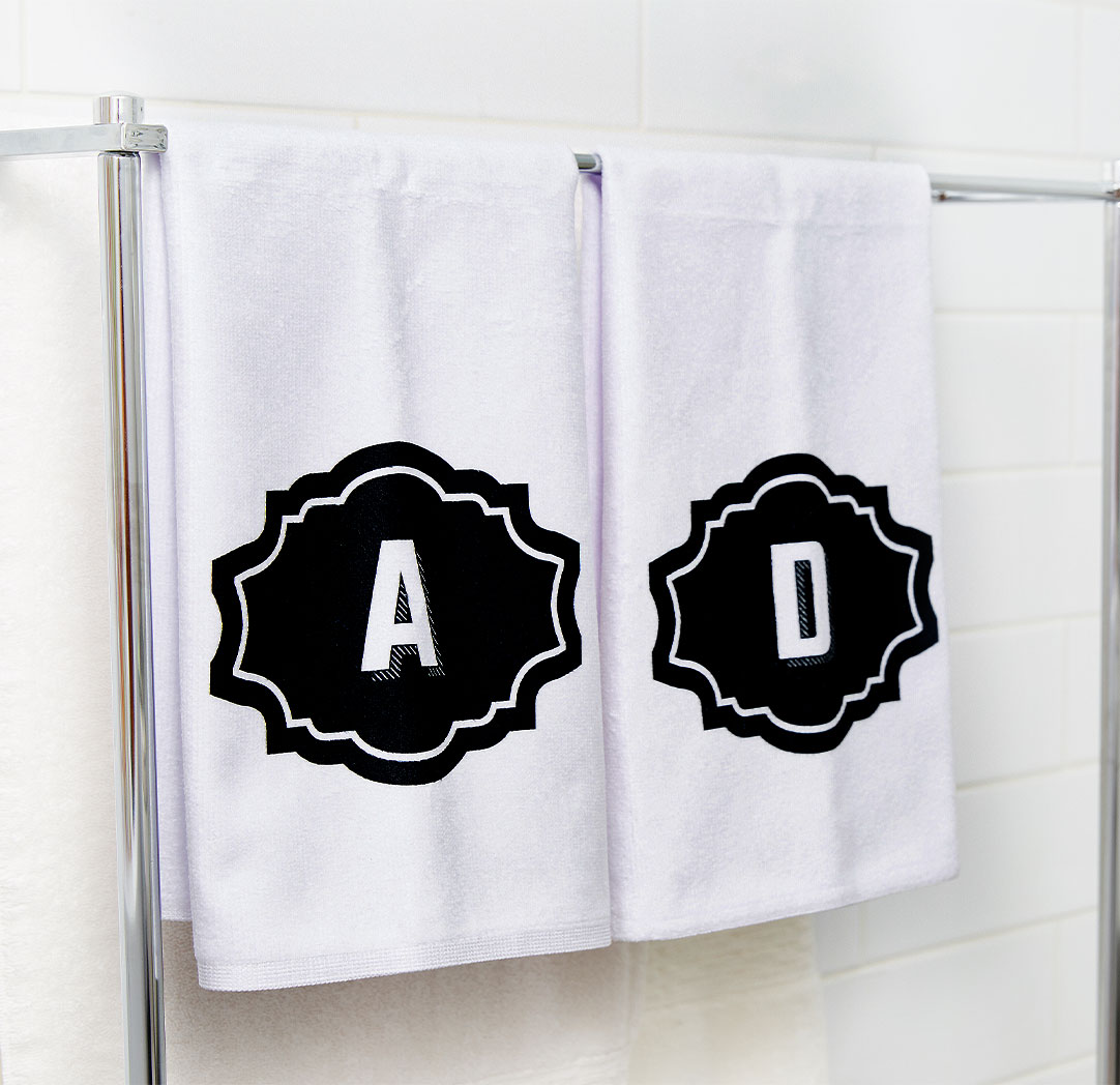 Serviette à mains personnalisée 16 x 25 po