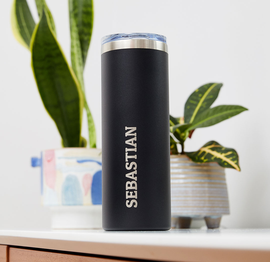 600ml Black Personalized Tumbler