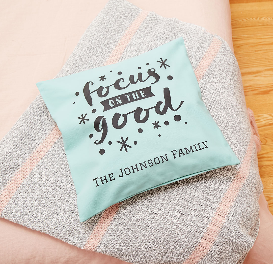 15x15 Teal Leather Pillow Cover