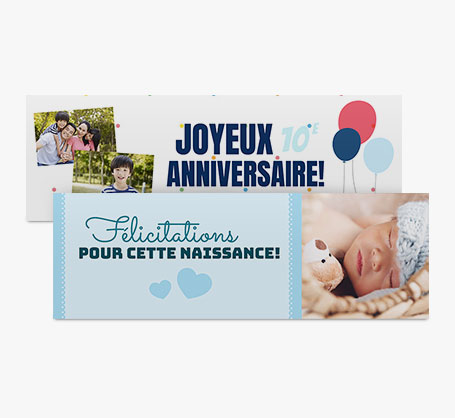 Bannières personnalisées
