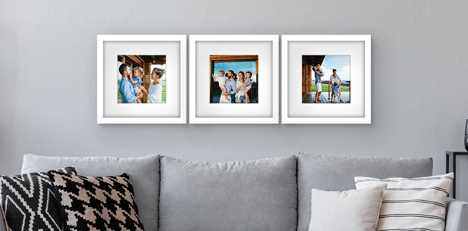 12x12 White - Set of 3