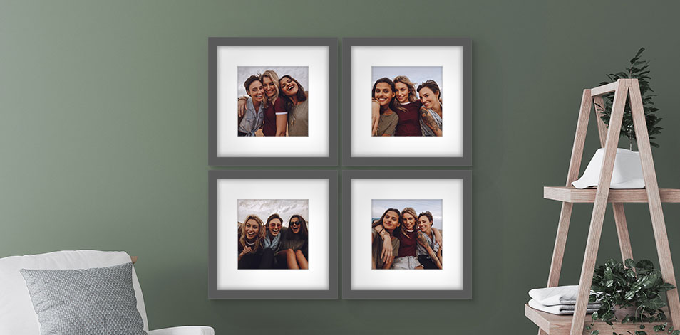 12x12 Grey - Set of 4