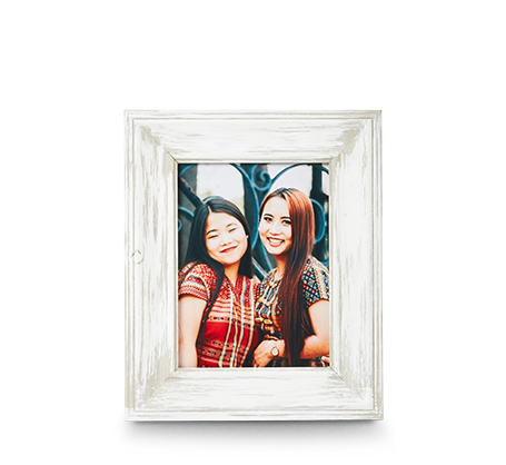 6x8 White Wash Frame