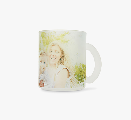 Tasses en verre givré