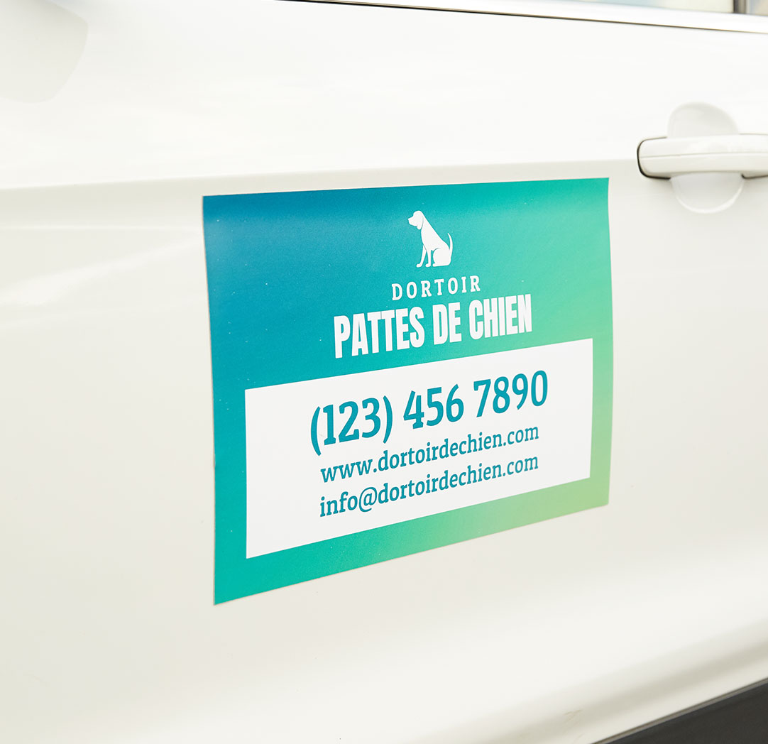 Aimant pour véhicule de 11,25 x 17 pouces