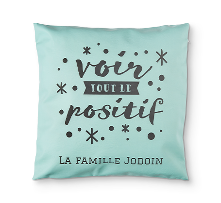 Housse de coussin de 15 x 15 po turquoise