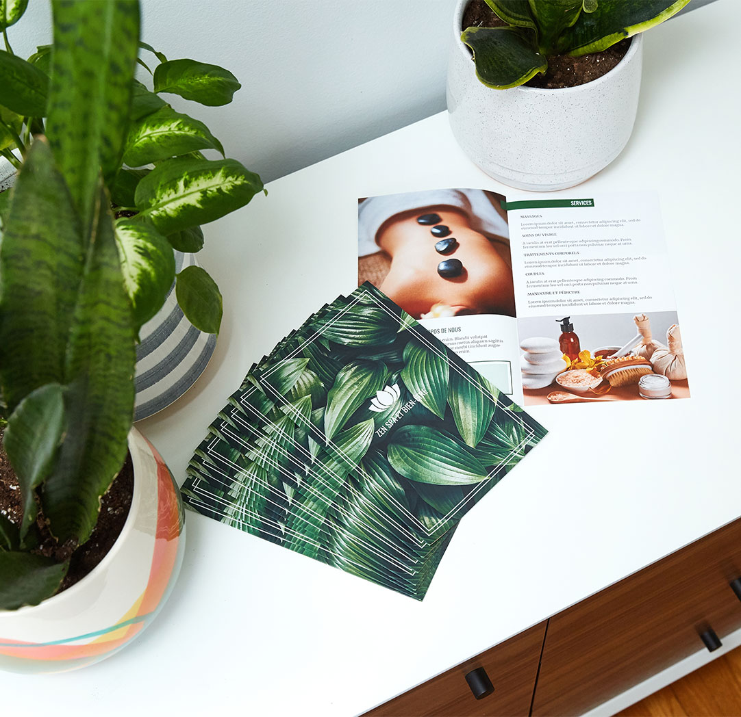 Dépliant à deux volets