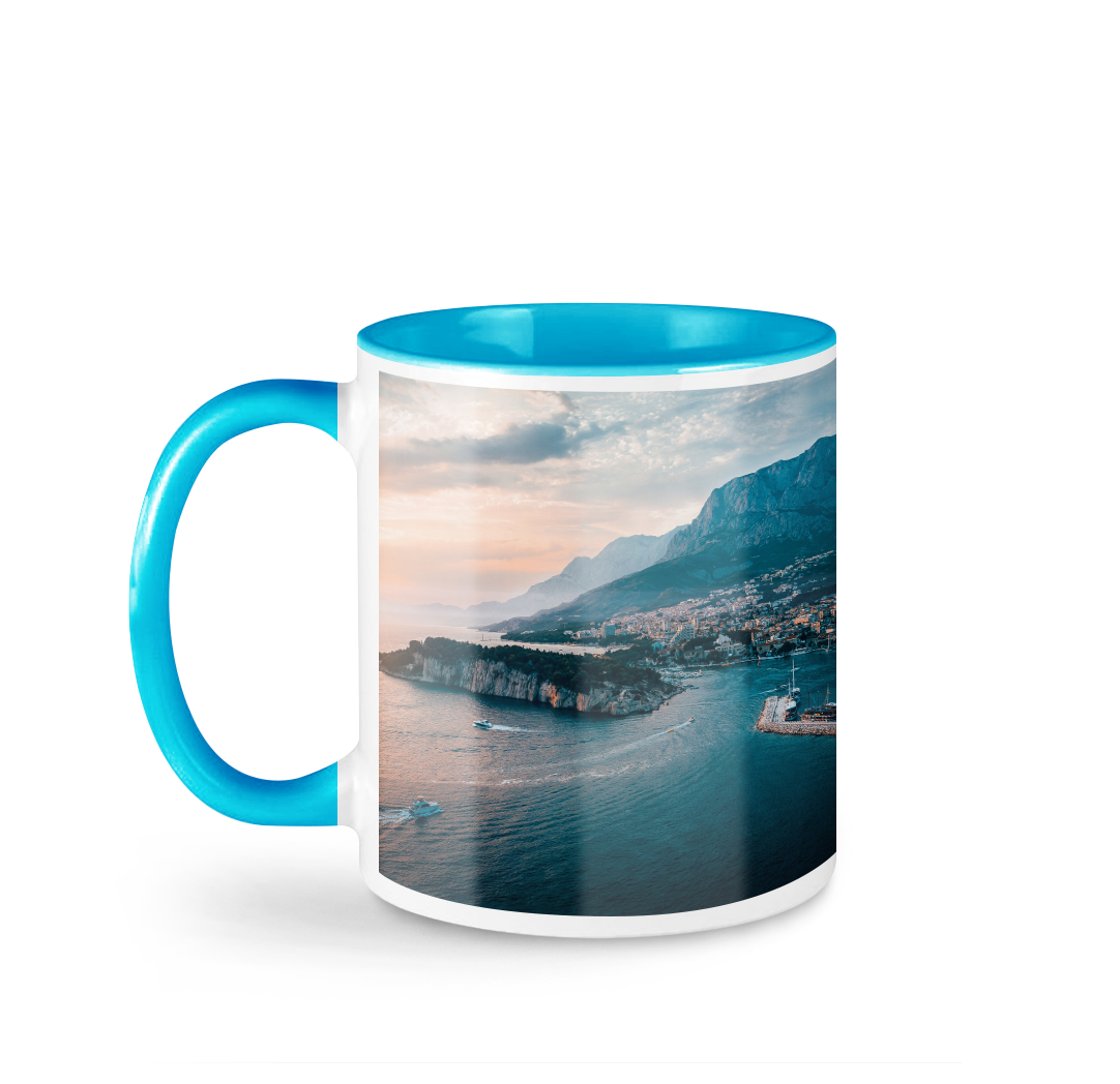 Tasse avec photo de 11 onces - Bleu