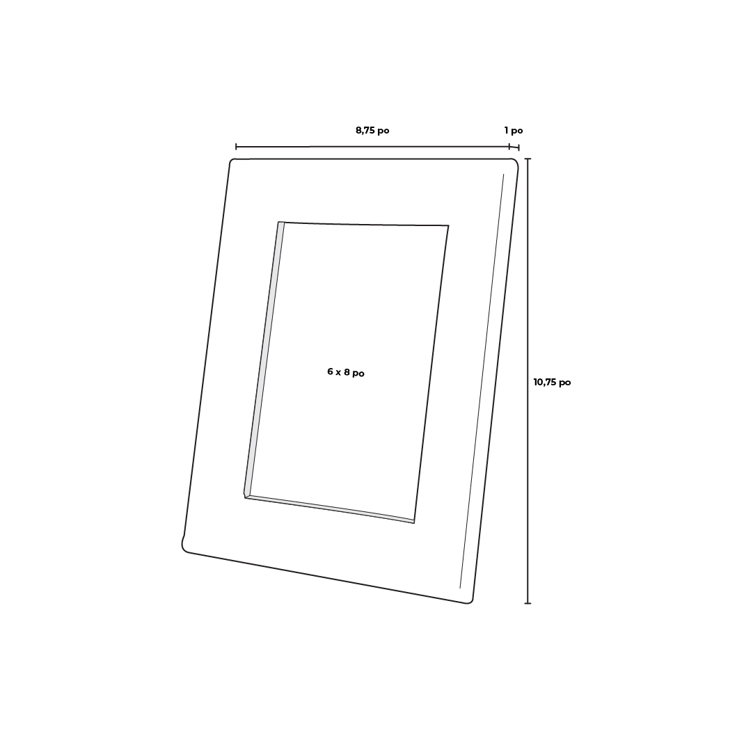Cadre en vannerie 6 x 8 po