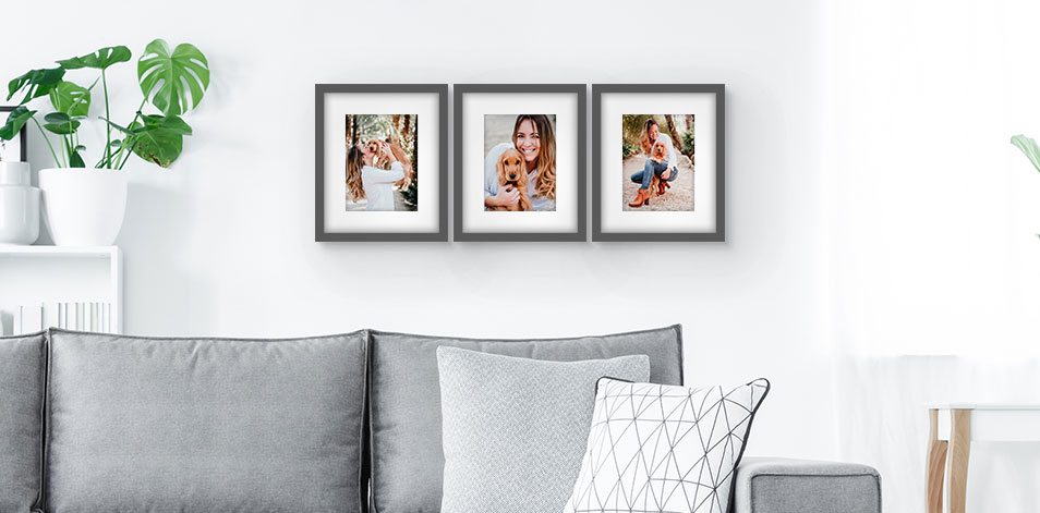 8x10 Grey - Set of 3