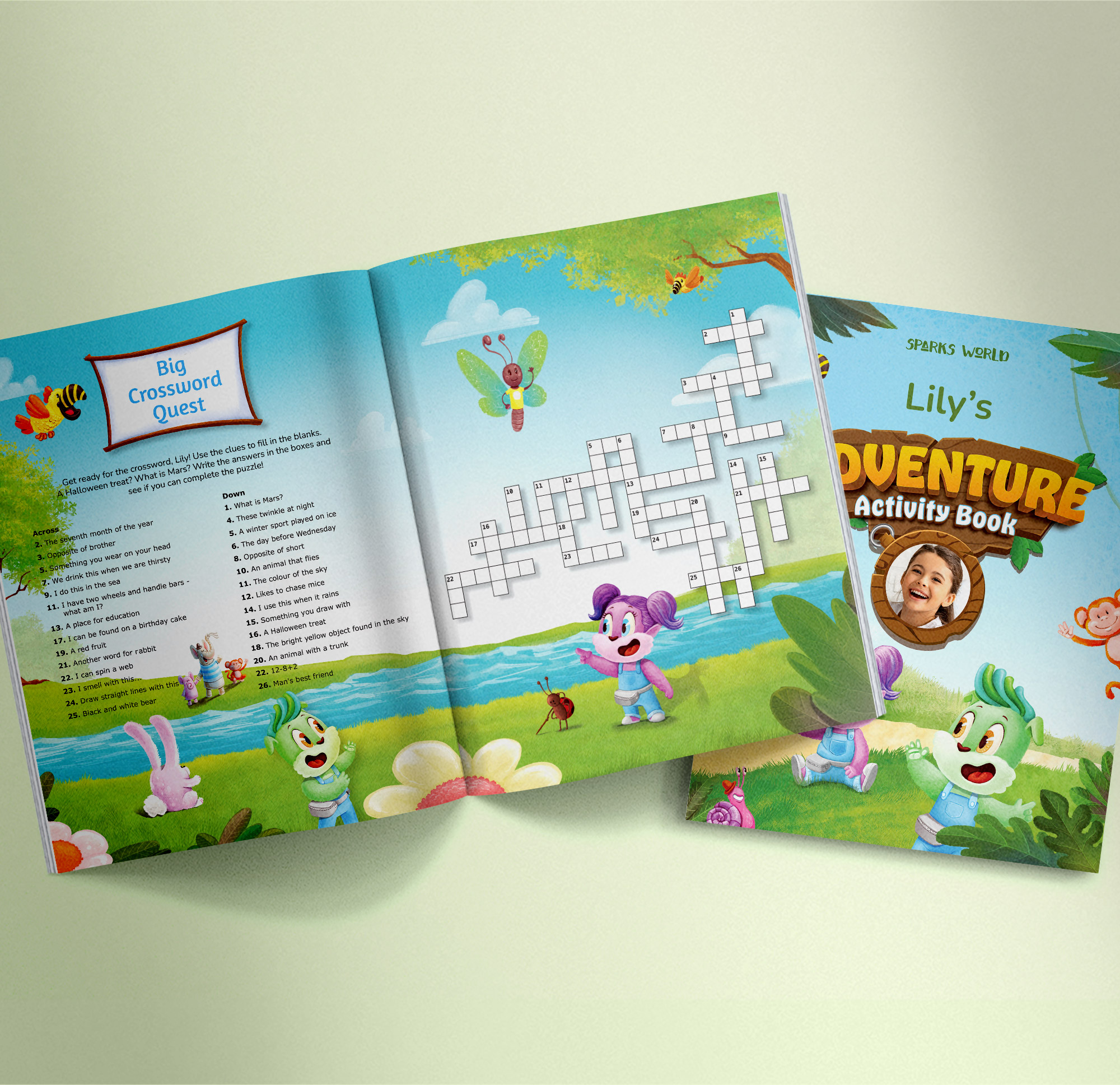 8.5x11 Sparks World Soft Cover Activity Book