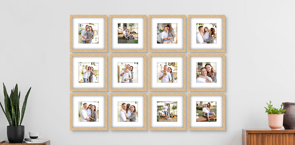 8x8 Wood - Set of 12