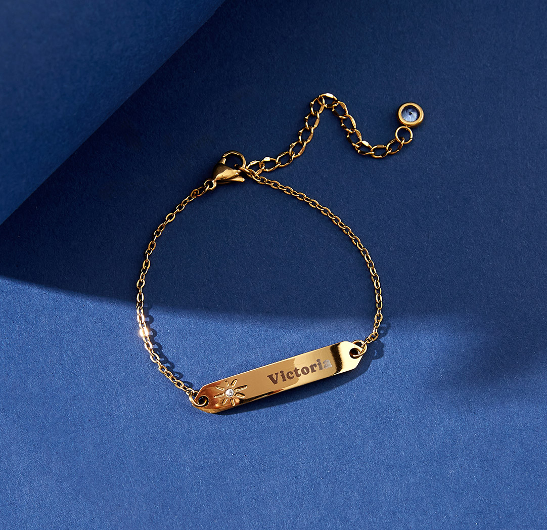 Sun Bar Bracelet - Gold Colour