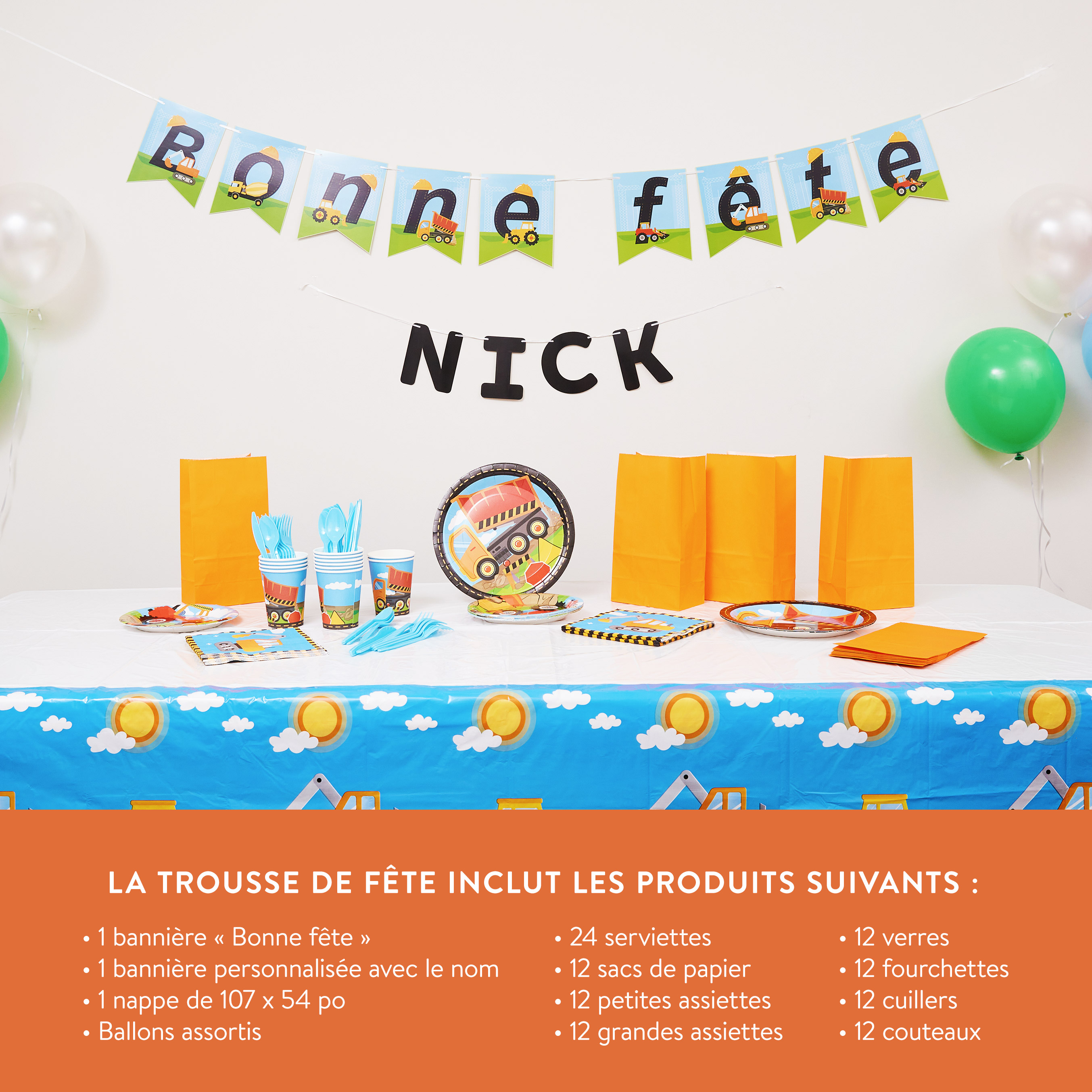 Construction - Trousse de fête