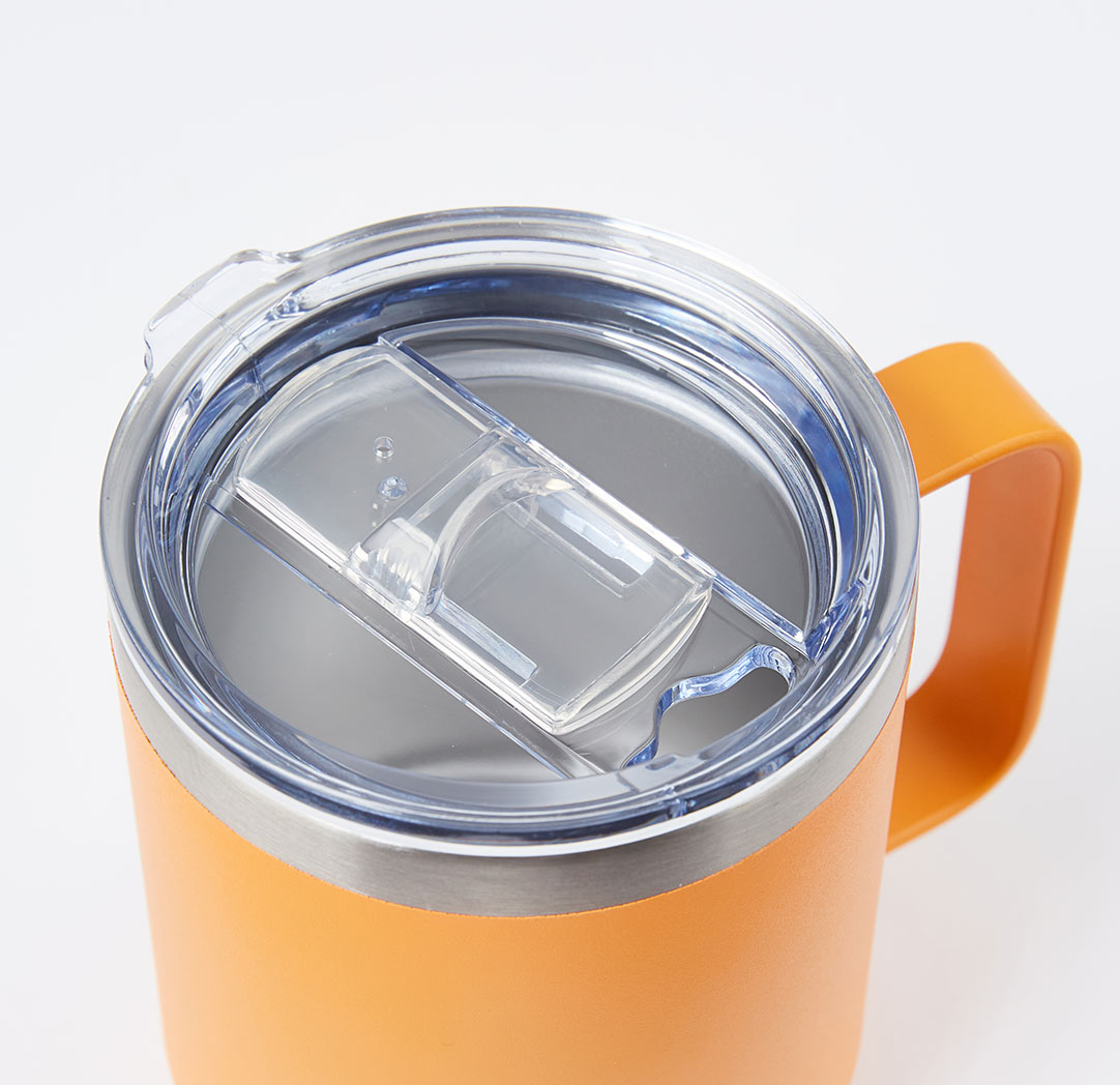 Tasse de voyage personnalisée orange 300 ml