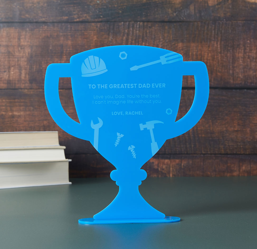 Acrylic Trophy - Blue