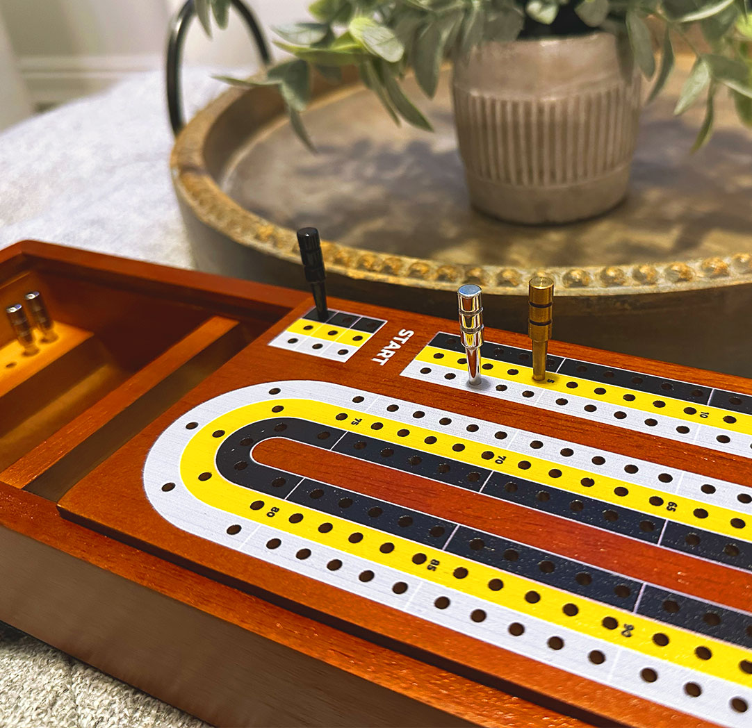 Personalized 4.25 x 14.75" Cribbage Board
