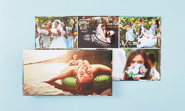 Albums photo à plat