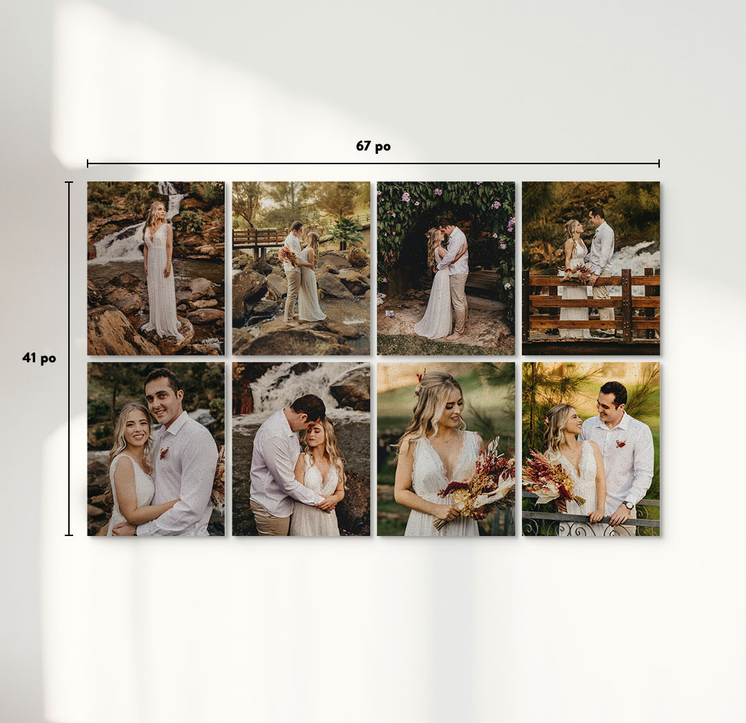 Photos sur toile économiques de 16 x 20 po  - Ensemble de 8