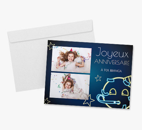 Cartes express de 6 x 8 po avec emojis