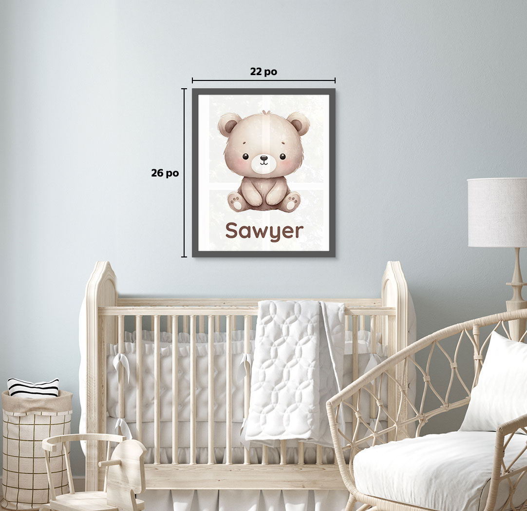 Affiche Étincelle thématique de 16 x 20 po avec cadre gris