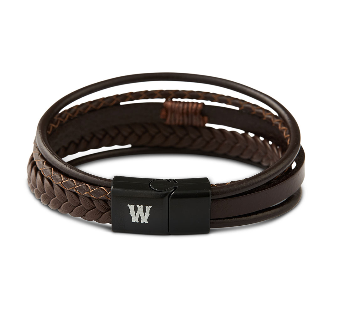 Brown Multilayer Leather Bracelet