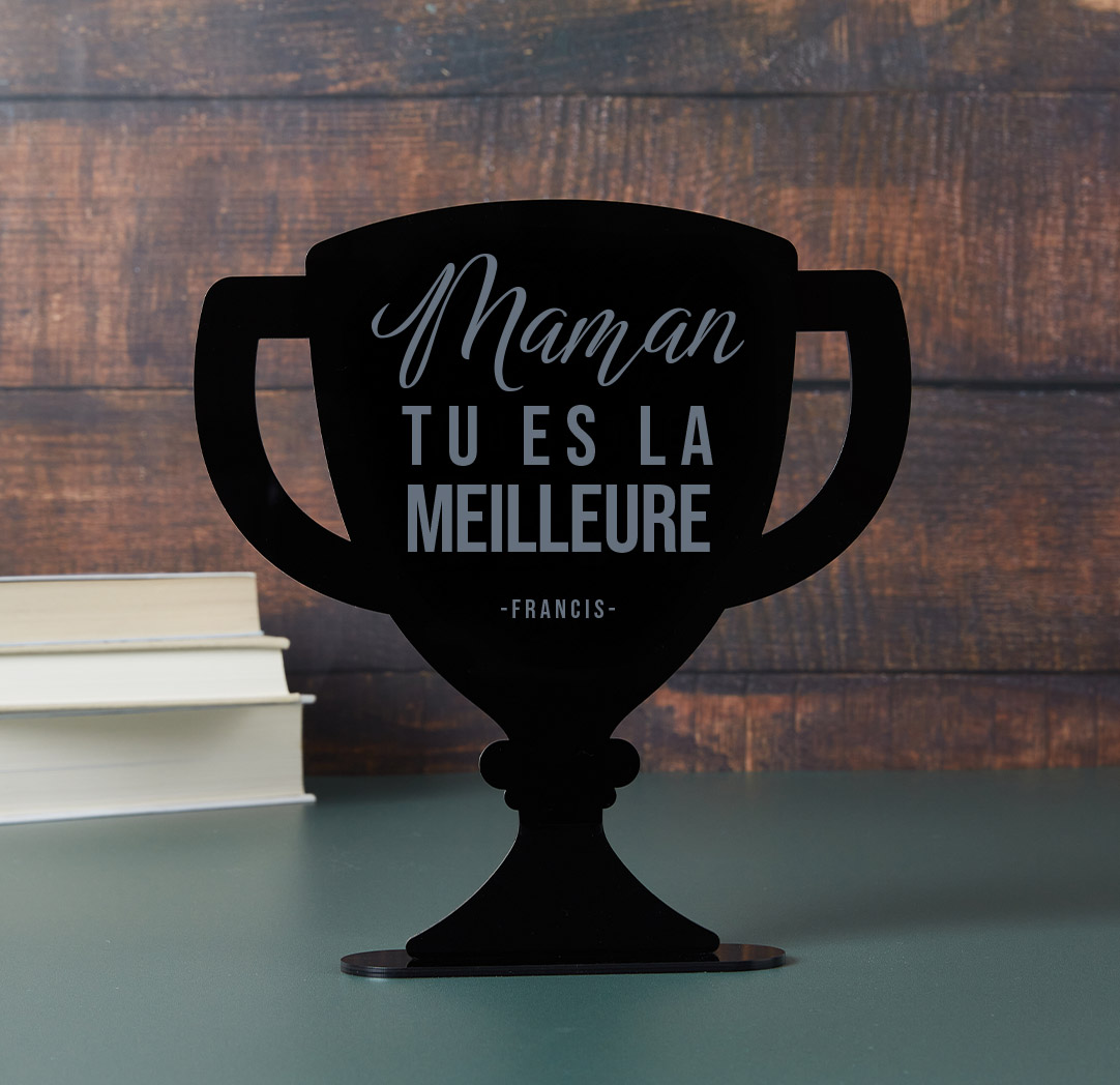 Trophée en acrylique - Noir