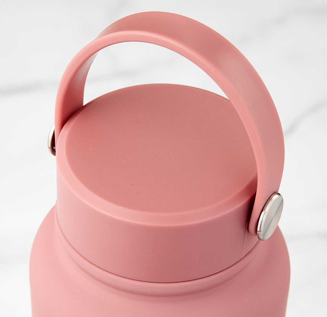 Bouteille à eau personnalisée vieux rose de 1 l