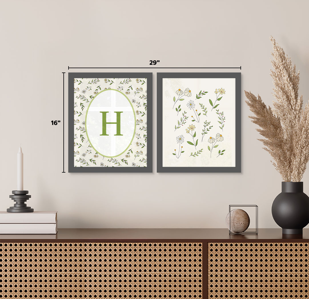 Set of 2 - Themed 8x10 Grey Frames