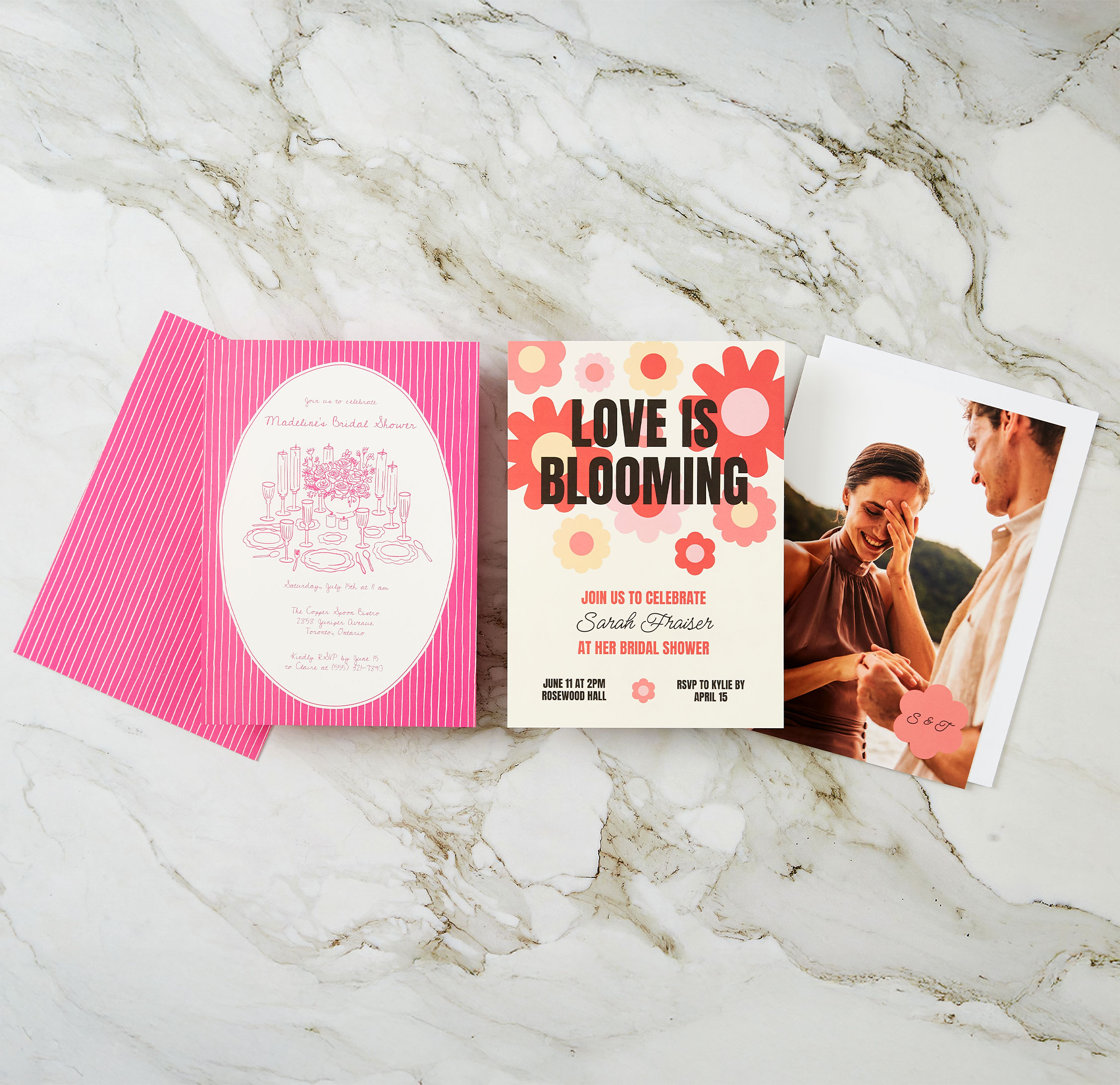 5x7 Soft Touch & Foil Bridal Shower Invitations