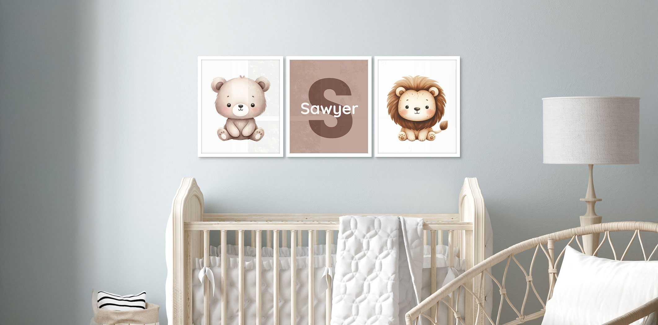 Set of 3 - Themed 16x20 White Frames