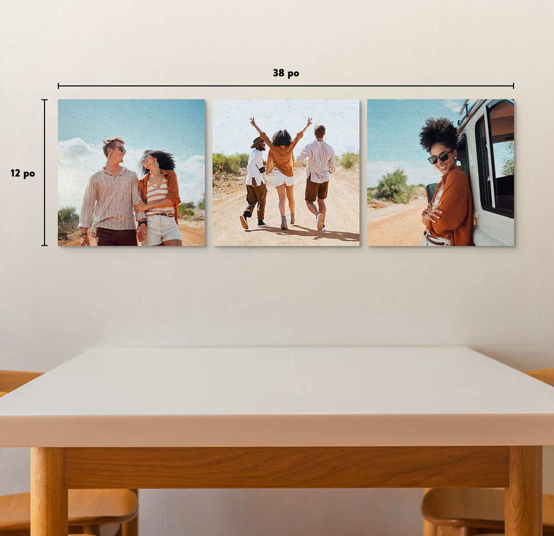 Photo sur toile prestige 12 x 12 po - Ensemble de 3