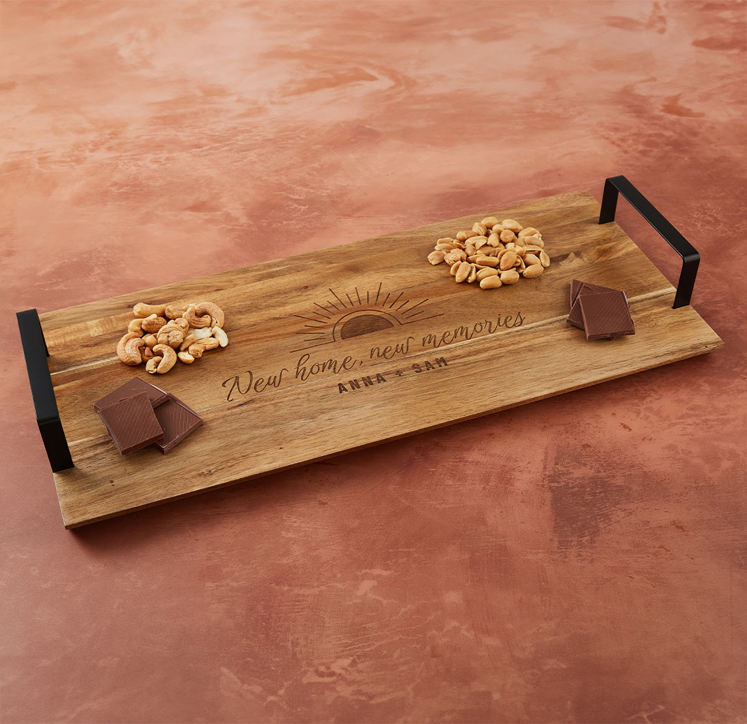 Personalized Wood Serving Tray