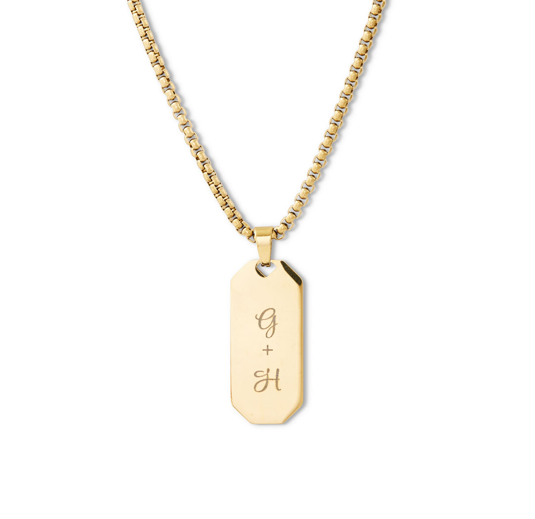 Large Pendant Necklace - Gold Colour