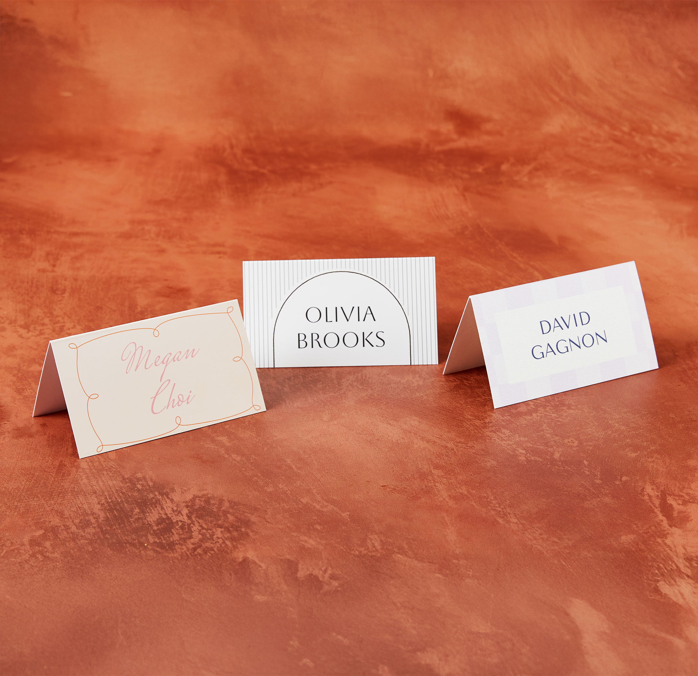 3.5x2 Pearl & Foil Place Cards