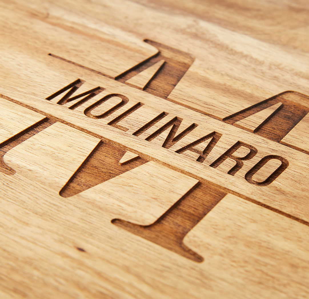 Personalized 4 Piece Wood Serving Tray