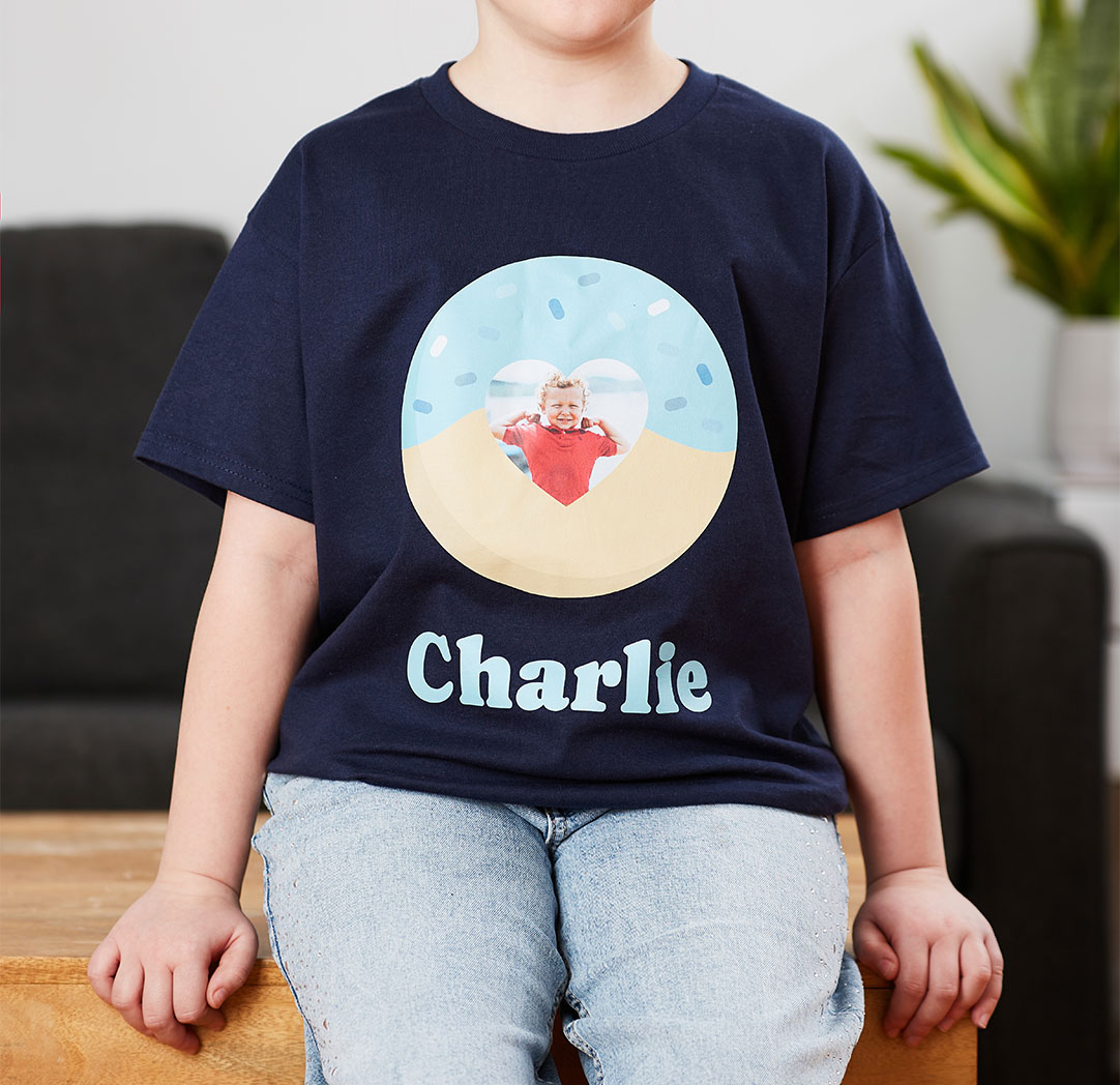 T-shirt jeunes - bleu marin (grand)