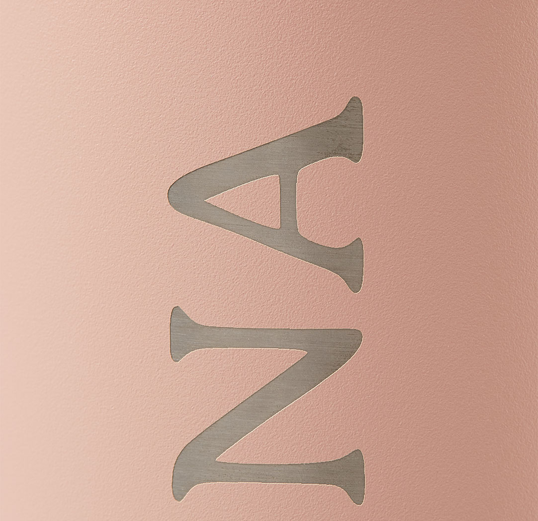 Gobelet de voyage personnalisé rose de 40 oz