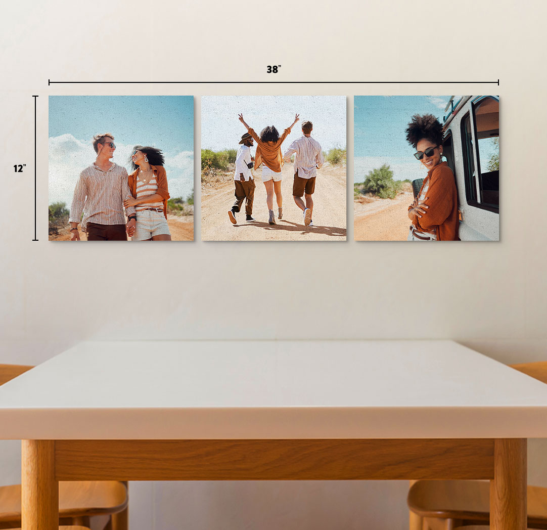 12x12 Premium Canvas - Set of 3