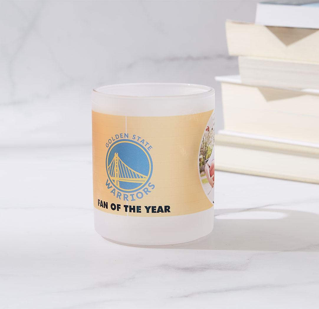 Tasse de 10 oz NBA en verre givré