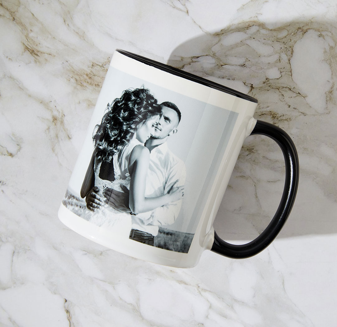 Tasse avec photo de 11 onces - Noir