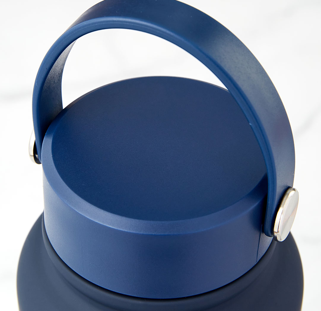 Bouteille à eau personnalisée bleu marine de 1 l