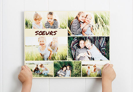 Photos sur plaque