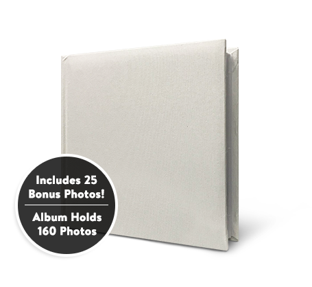 Photo Album - 4x6 White Linen