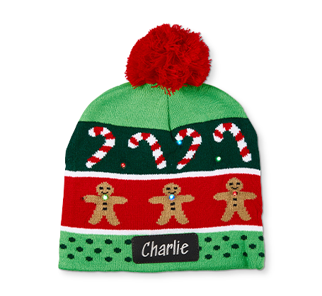 Personalized LED Touque - Candy Cane