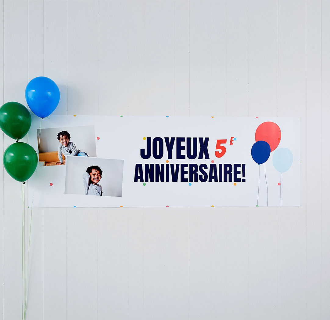 Bannières personnalisées
