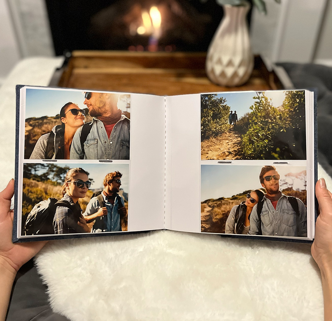 Photo Album - 4x6 Blue Linen