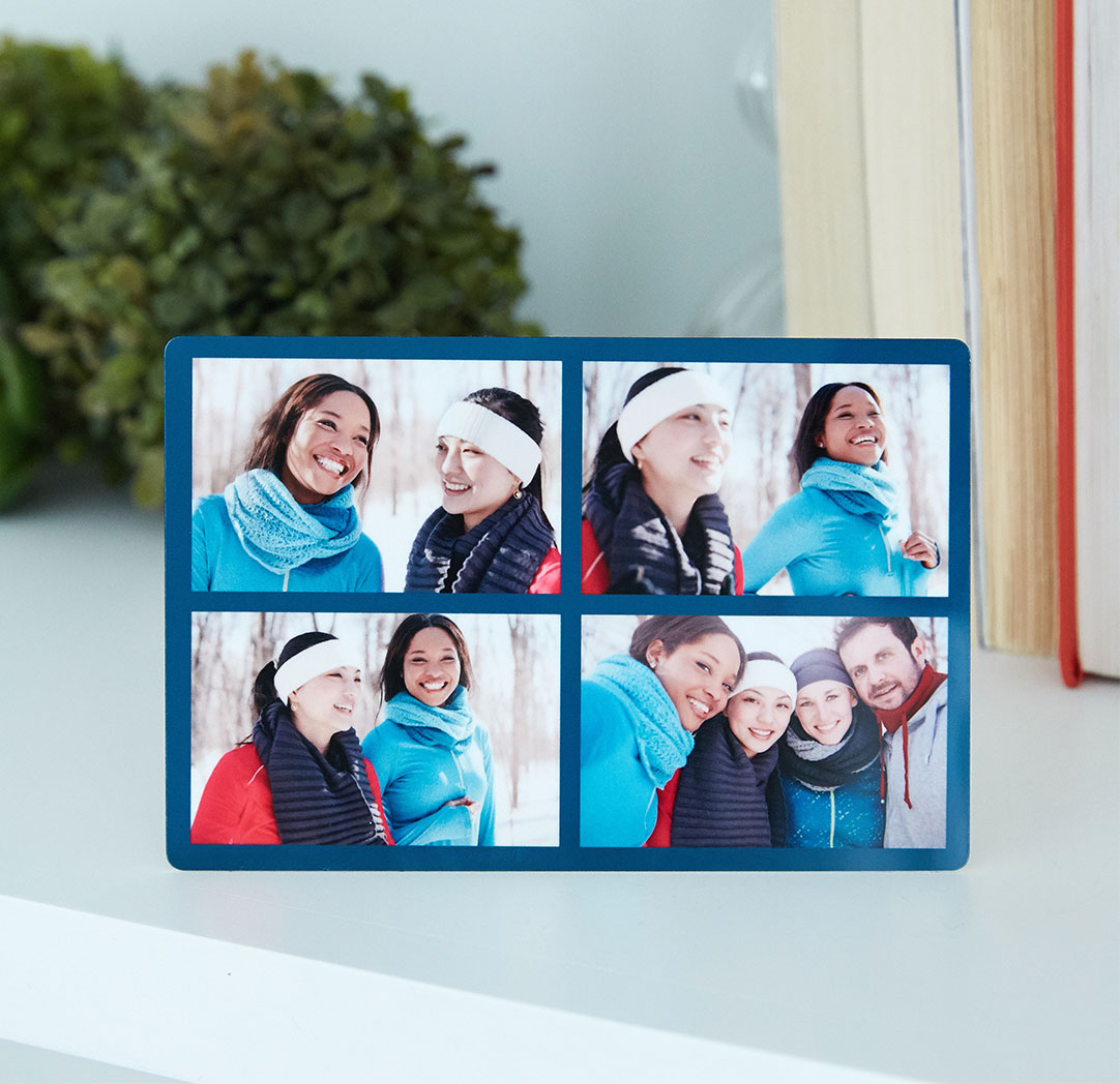 Photos sur plaque de métal de 4 x 6 po