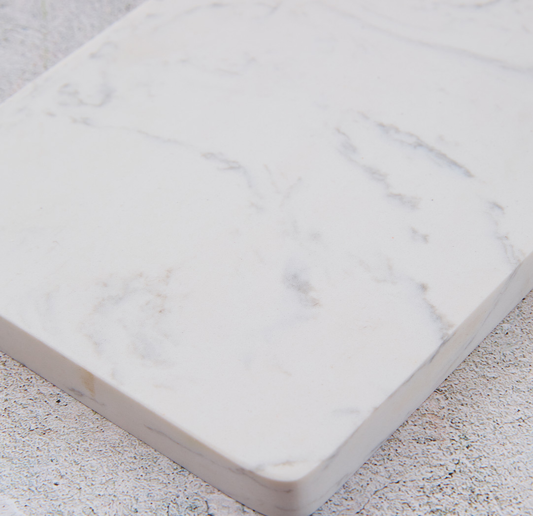 Planche à découper rectangulaire personnalisée en bois et marbre