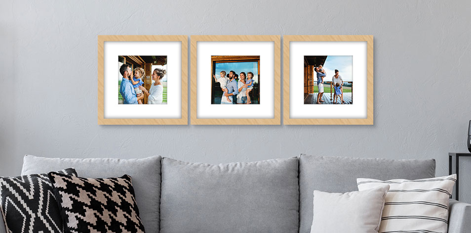 12x12 Wood - Set of 3